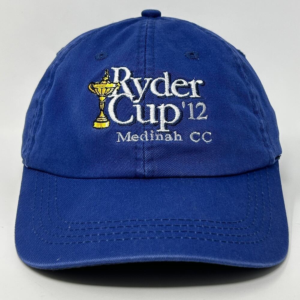 Ryder Cup 2012 Medinah CC Hat Baseball Cap Golfing Golf Illinois Strapback Blue
